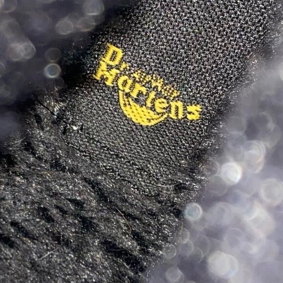 Dr. Martens Magdalena Black Heeled Boot Fleece Lined Zipper Chunky Heel Size 11 - Picture 11 of 16